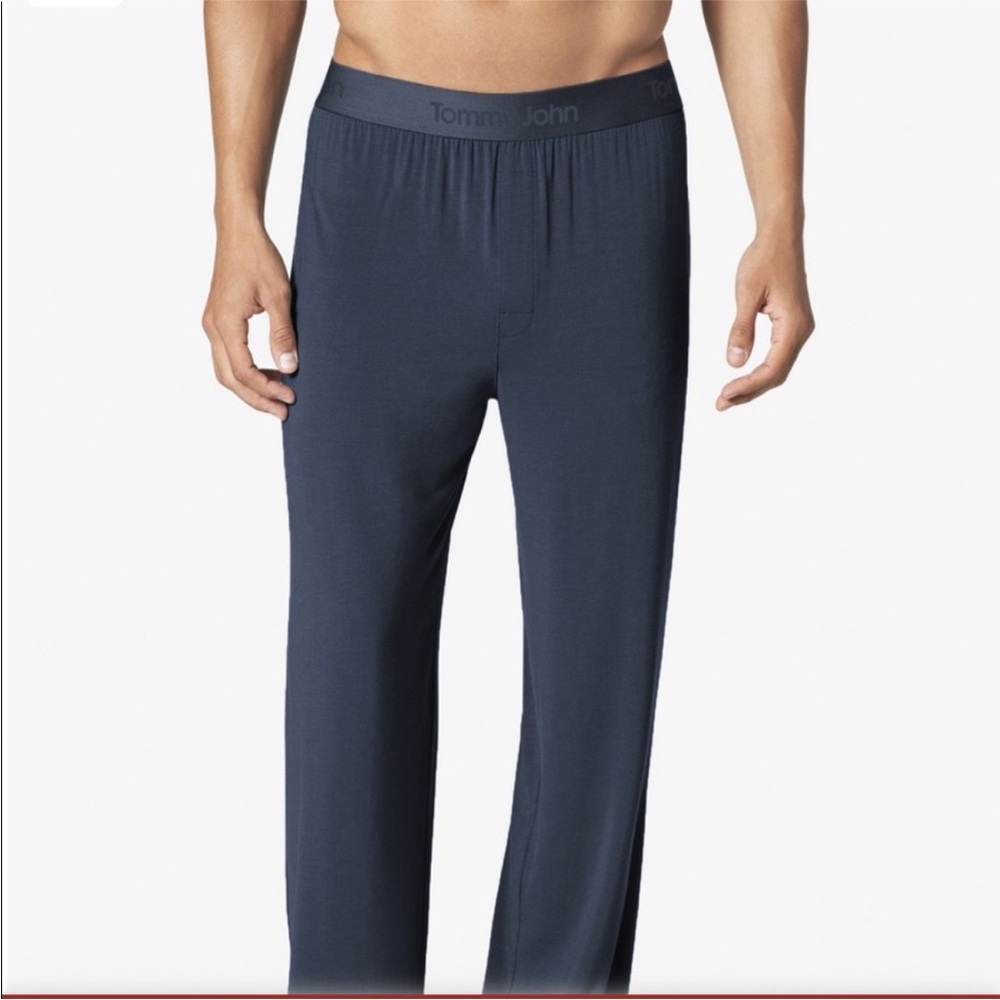Tommy John Second Skin Pajama Pants Mens Navy Blue Lounge Pants Soft‎ Small